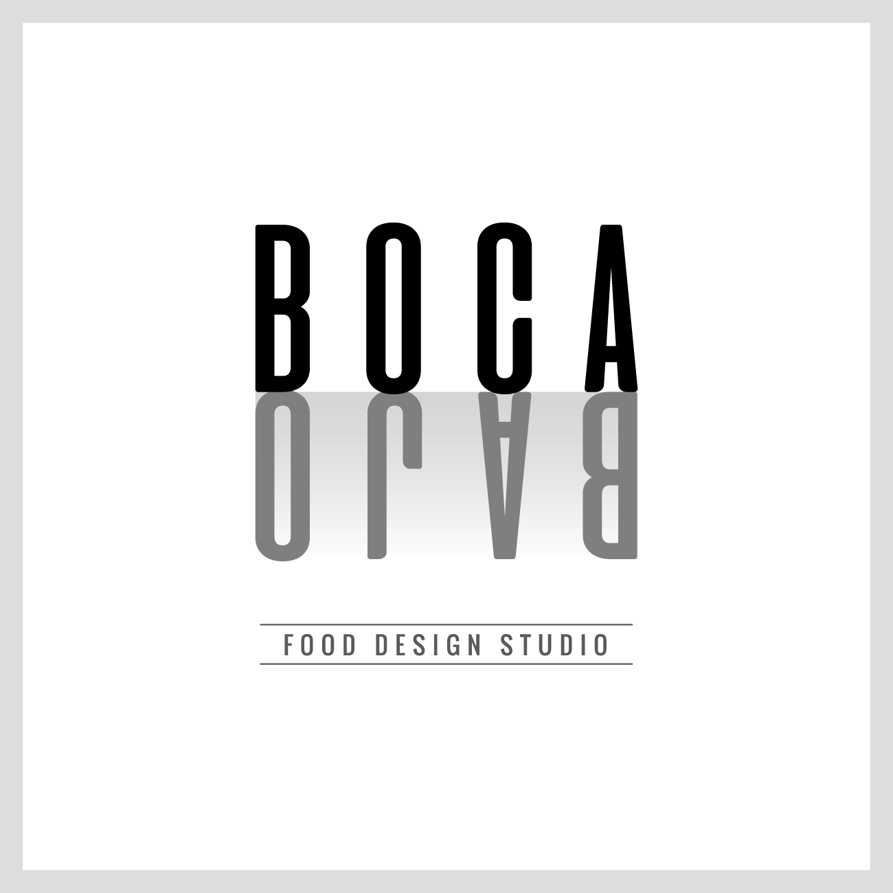 Diseño de Logotipo para Bocabajo, Food Design Studio