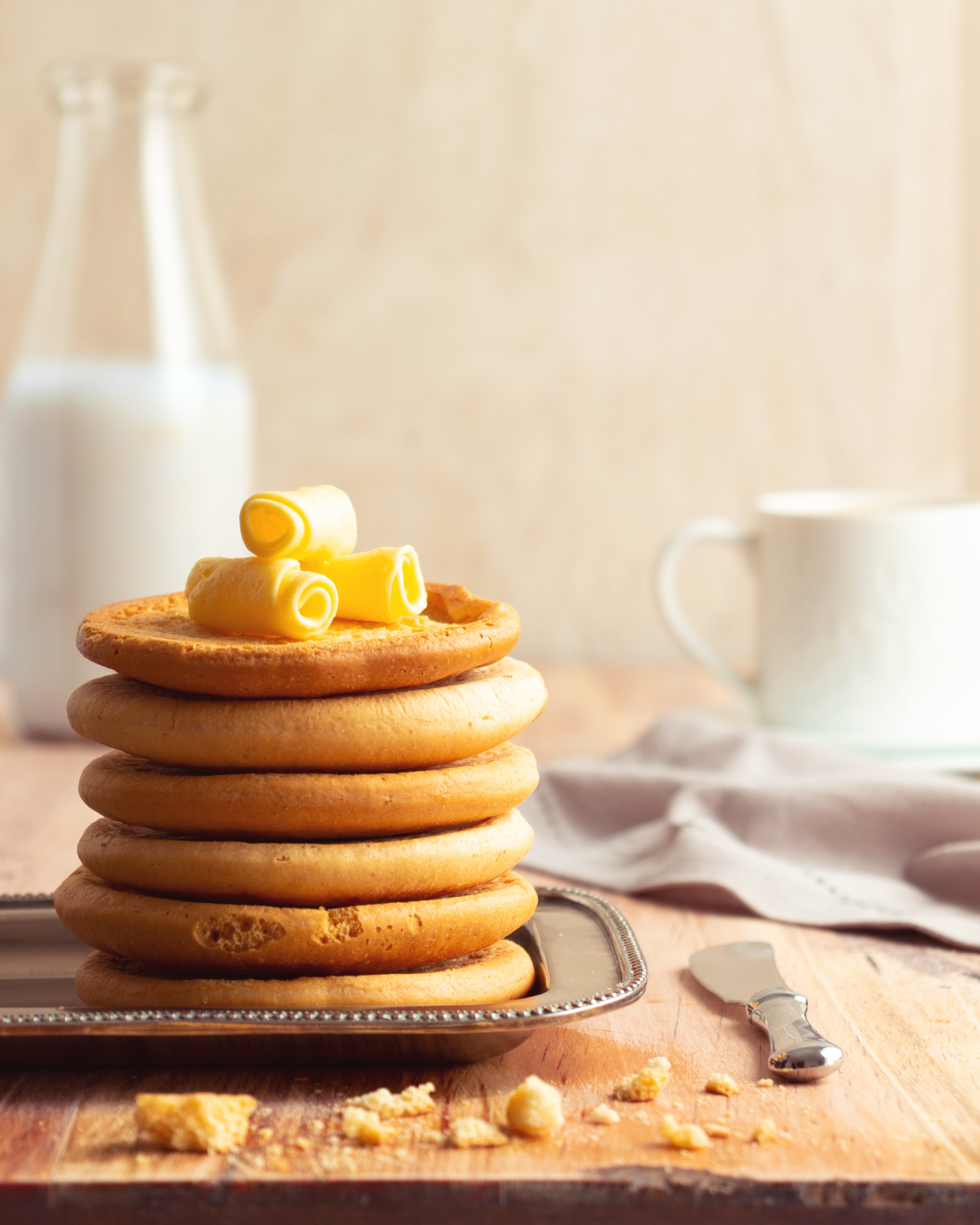 fotografía de calados colombianos con mantequilla, estilo bright and airy