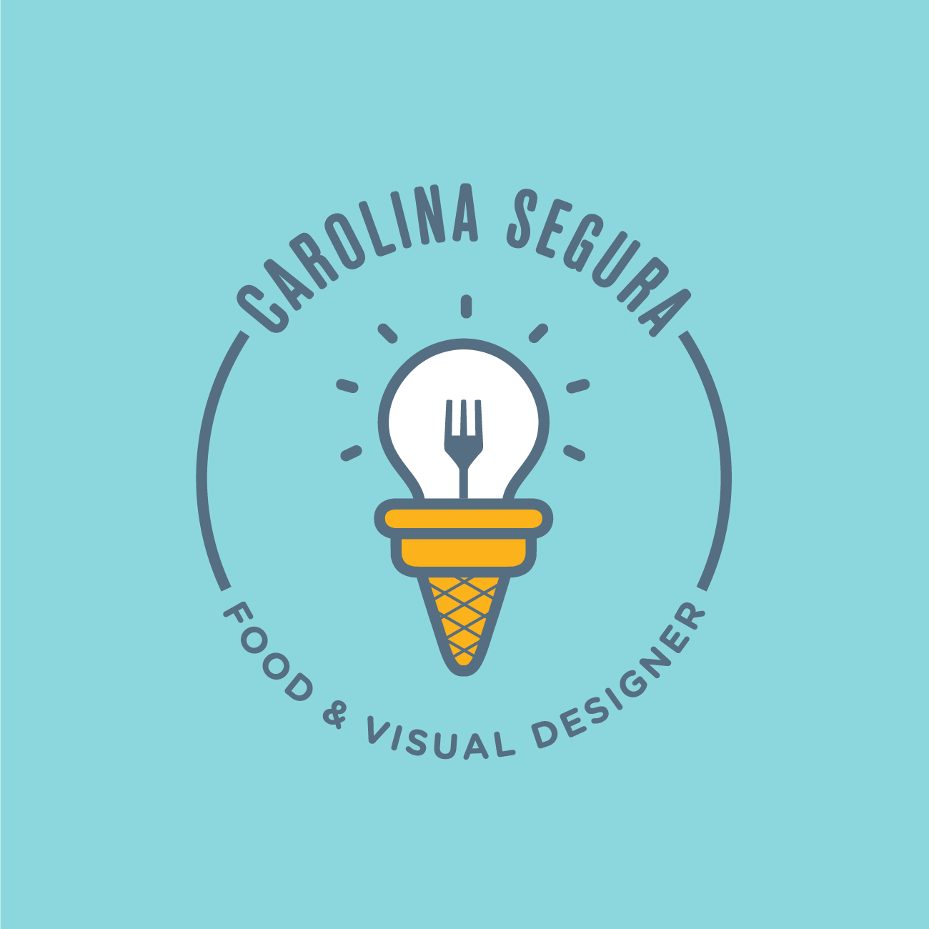 Diseño de logotipo para Carolina Segura - Food & Visual Designer