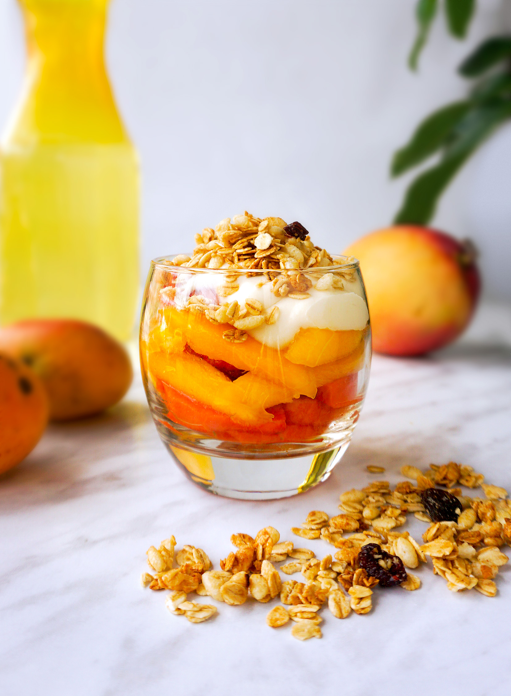 Fotografía de Ensalada de Frutas en vaso de vidrio para restaurante Danilo