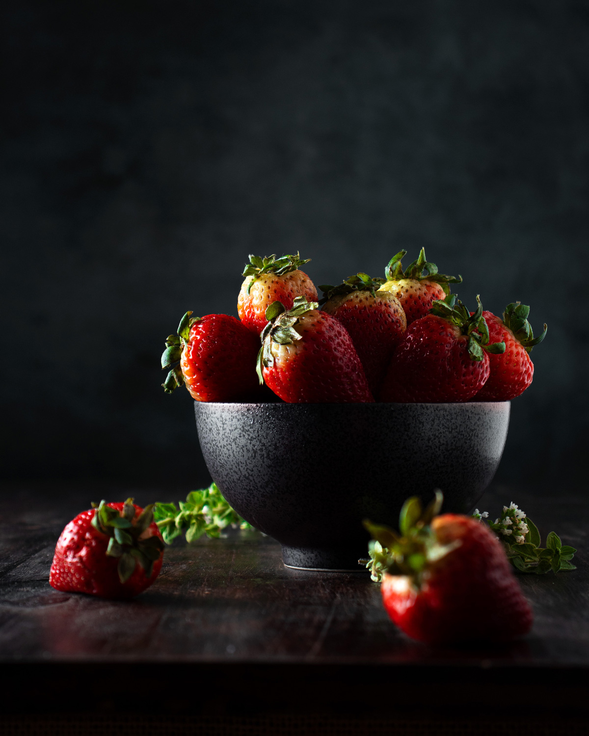 Fotografía de Fresas-Estudio de Luz