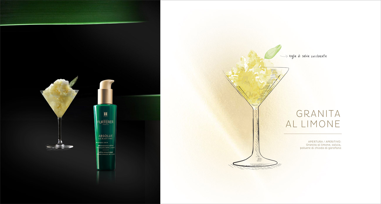 Ilustración de granita al limone