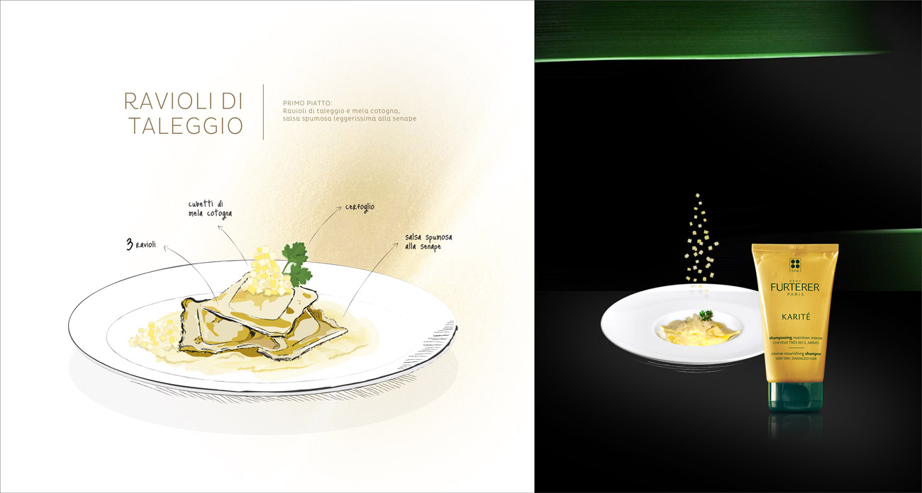 Ilustración de Ravioli di Taleggio
