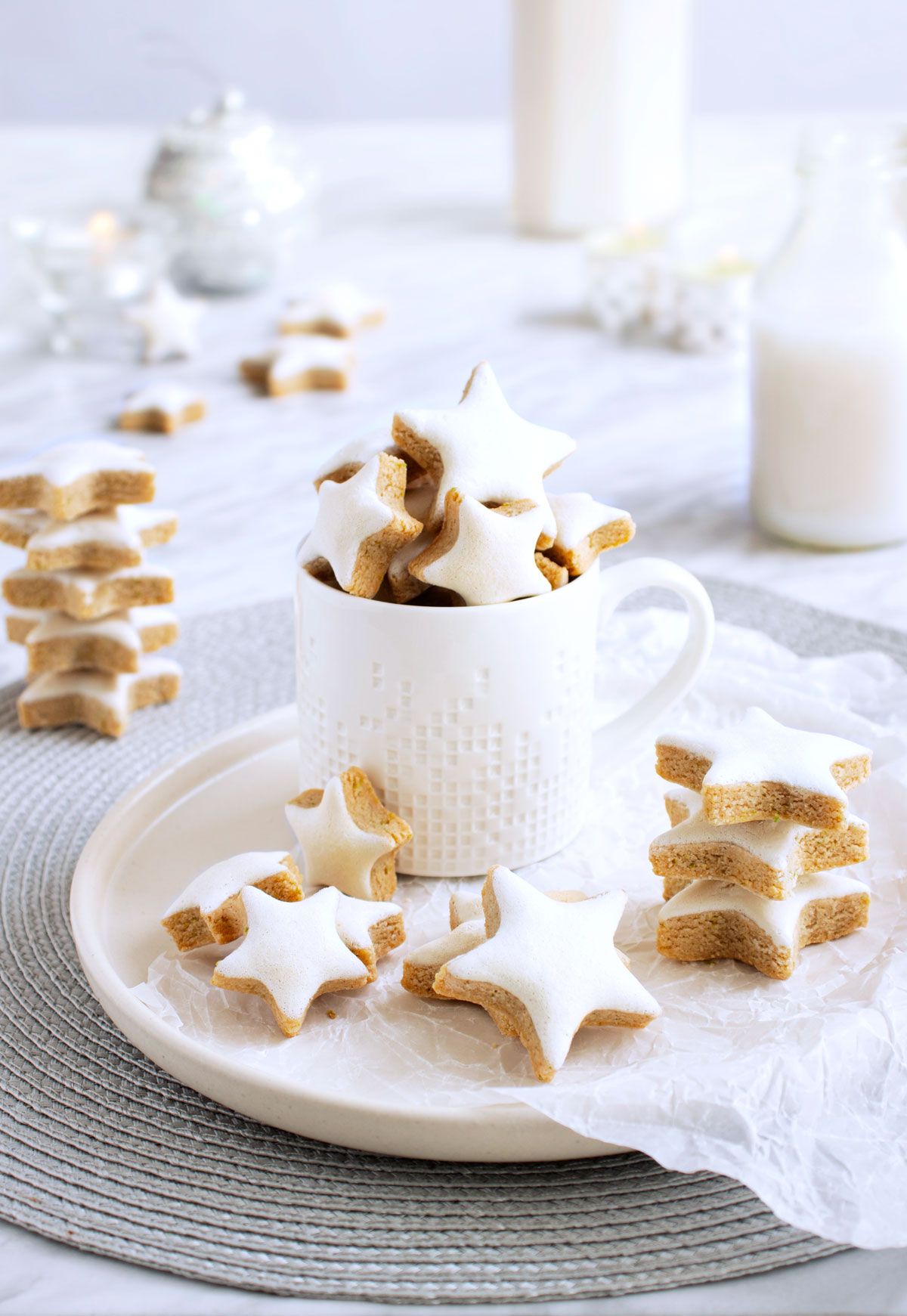 Fotografía de Galletas Navideñas en forma de estrella - Zimtsterne