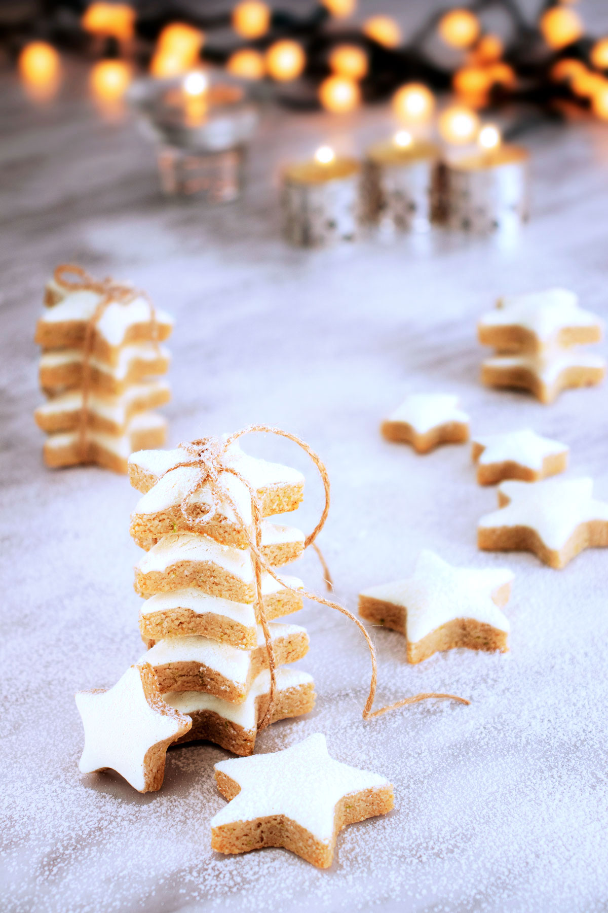 Fotografía de Galletas Navideñas en forma de estrella - Zimtsterne